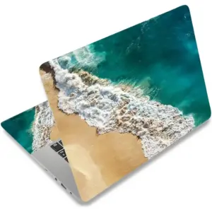 ALAYRA Laptop Skin Sticker Decal, 12 13 13.3 14 15 15.4 15.6 inch Laptop Art Decal Protector Notebook Netbook PC 15.6" Universal Vinyl Cover, Sea Beach 01