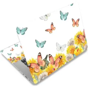 ALAYRA Laptop skin sticker decal, 12'' 13'' 13.3'' 14'' 15'' 15.4'' 15.6'' laptop skin sticker protector cover for toshiba hp samsung dell apple acer leonovo sony asus laptop notebook (colorful butter