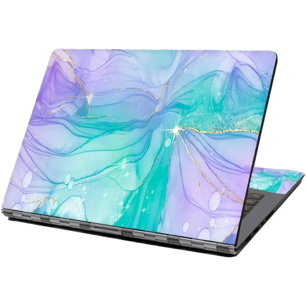 ALAYRA Laptop Skin Sticker Decal, 12" 13" 13.3" 14" 15" 15.4" 15.6 inch Laptop Skin Sticker Cover Art Decal Protector Notebook PC (Blue Marble 1) 01