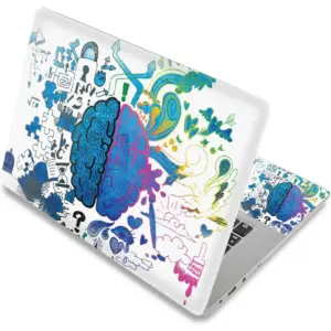 ALAYRA Laptop Skin Sticker Decal, 12" 13" 13.3" 14" 15" 15.4" 15.6 inch Laptop Skin Sticker Cover Art Decal Protector Notebook PC (Brain) 01