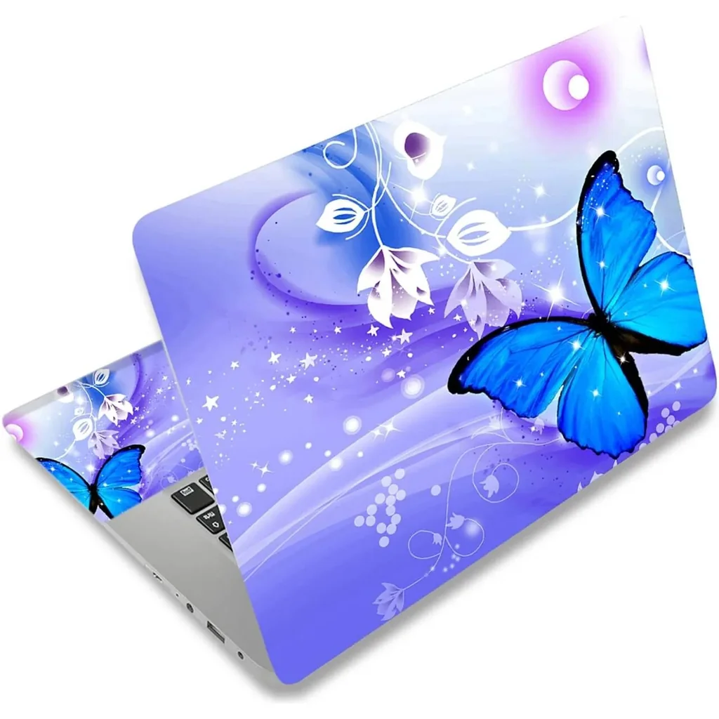 ALAYRA Laptop Skin Sticker Decal, 12" 13" 13.3" 14" 15" 15.4" 15.6 inch Laptop Skin Sticker Cover Art Decal Protector Notebook PC (Butterfly) 01