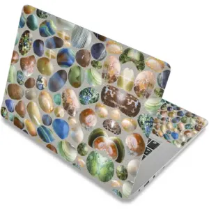 ALAYRA Laptop Skin Sticker Decal, 12" 13" 13.3" 14" 15" 15.4" 15.6 inch Laptop Skin Sticker Cover Art Decal Protector Notebook PC (Colorful Stones) 01