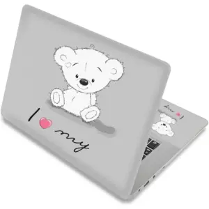 ALAYRA Laptop Skin Sticker Decal, 12" 13" 13.3" 14" 15" 15.4" 15.6 inch Laptop Skin Sticker Cover Art Decal Protector Notebook PC (Cute Bear) 01