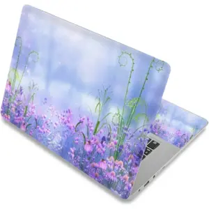 ALAYRA Laptop Skin Sticker Decal, 12" 13" 13.3" 14" 15" 15.4" 15.6 inch Laptop Skin Sticker Cover Art Decal Protector Notebook PC (Lavender) 01