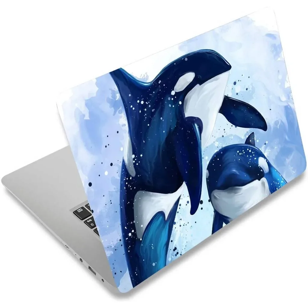 ALAYRA Laptop Skin Sticker Decal, 12" 13" 13.3" 14" 15" 15.4" 15.6 inch Laptop Skin Sticker Cover Art Decal Protector Notebook PC (Lovely Whale) 01 - Image 3