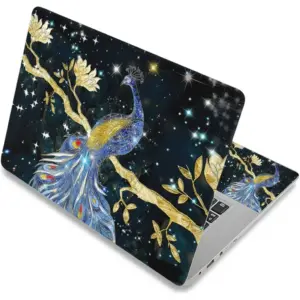 ALAYRA Laptop Skin Sticker Decal, 12" 13" 13.3" 14" 15" 15.4" 15.6 inch Laptop Skin Sticker Cover Art Decal Protector Notebook PC (Peacock) 01