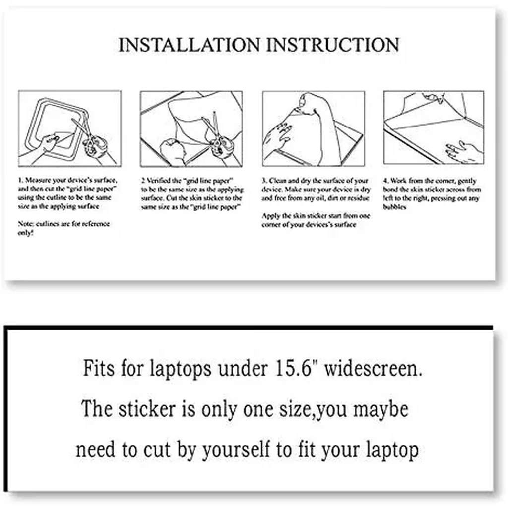 ALAYRA Laptop Skin Sticker Decal, 12" 13" 13.3" 14" 15" 15.4" 15.6 inch Laptop Skin Sticker Cover Art Protector Notebook (2 Wrist Pad Skins Included), Decorative Removable, Positive Mushroom 01 - Image 5