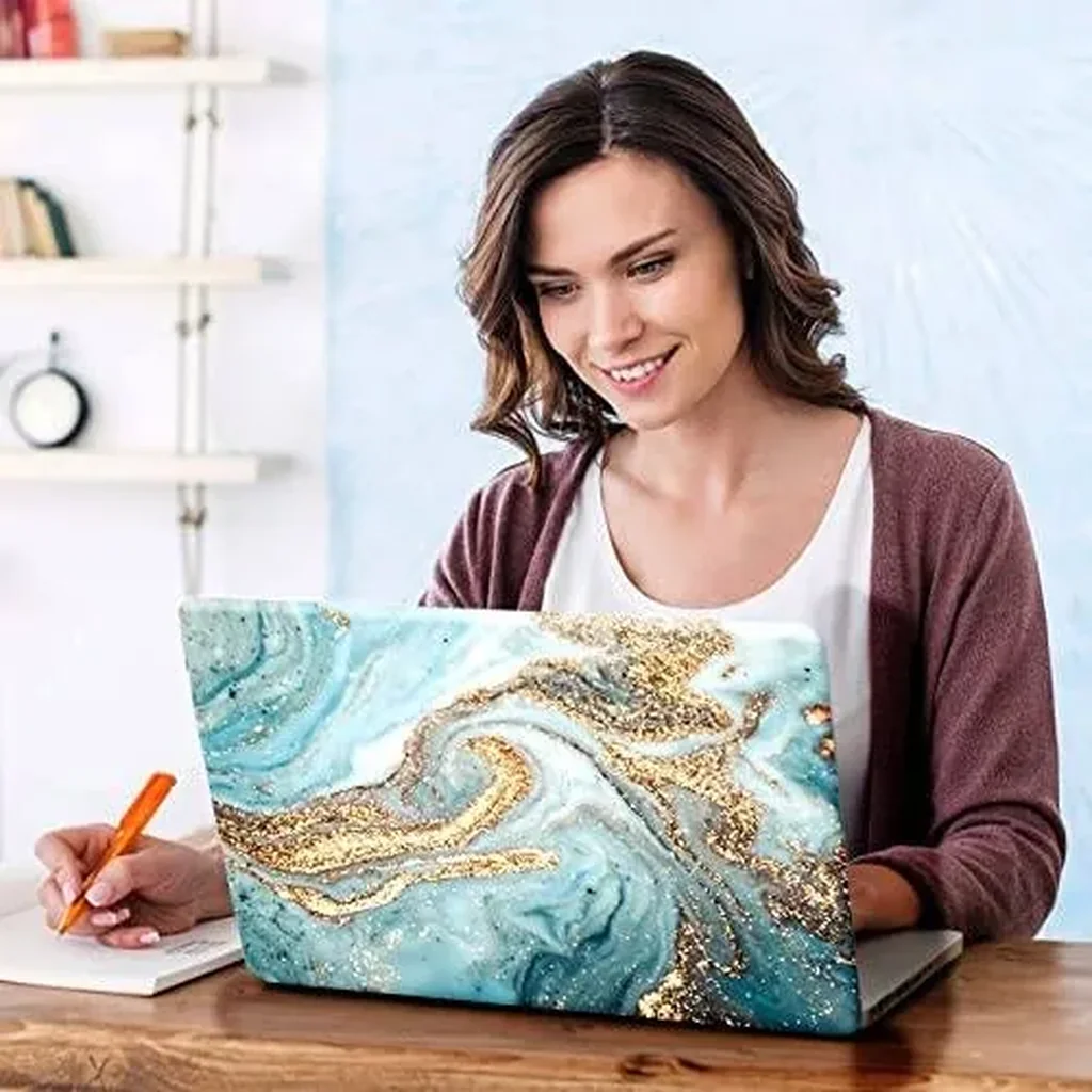 ALAYRA Laptop Skin Sticker Decal, 12" 13" 13.3" 14" 15" 15.4" 15.6 inch Laptop Universal Reusable Vinyl Skin Stickers Cover Art Decal Notebook PC Personalized Protector-Blue Sand River 01 - Image 5