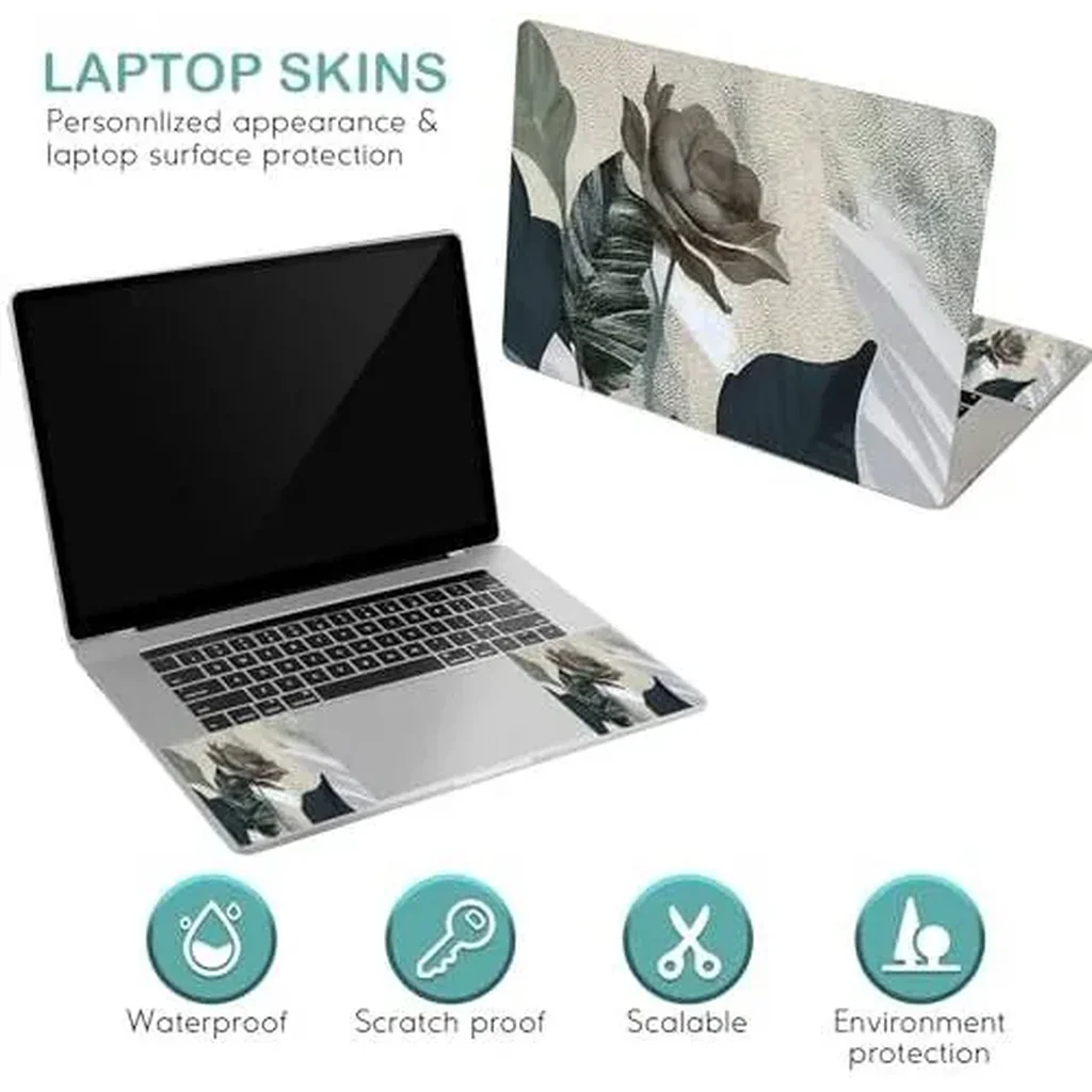 ALAYRA Laptop Skin Sticker Decal, 12" 13" 13.3" 14" 15" 15.4" 15.6 inch Laptop Universal Reusable Vinyl Skin Stickers Cover Art Decal Notebook PC Personalized Protector-Face 01 - Image 2