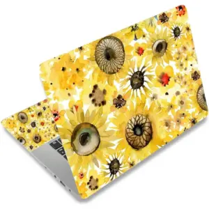 ALAYRA Laptop Skin Sticker Decal, 12" 13" 13.3" 14" 15" 15.4" 15.6 inch Laptop Universal Reusable Vinyl Skin Stickers Cover Art Decal Notebook PC Personalized Protector-Flora 01