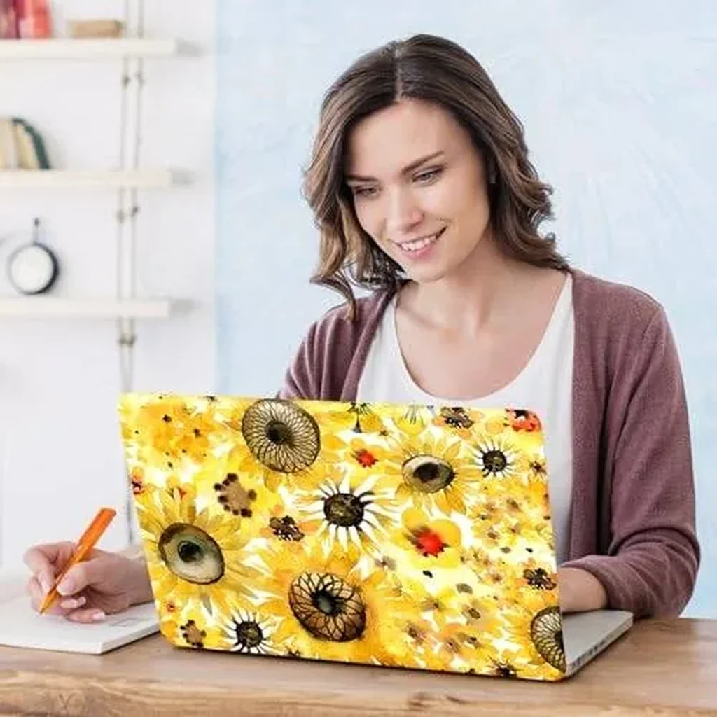 ALAYRA Laptop Skin Sticker Decal, 12" 13" 13.3" 14" 15" 15.4" 15.6 inch Laptop Universal Reusable Vinyl Skin Stickers Cover Art Decal Notebook PC Personalized Protector-Flora 01 - Image 5