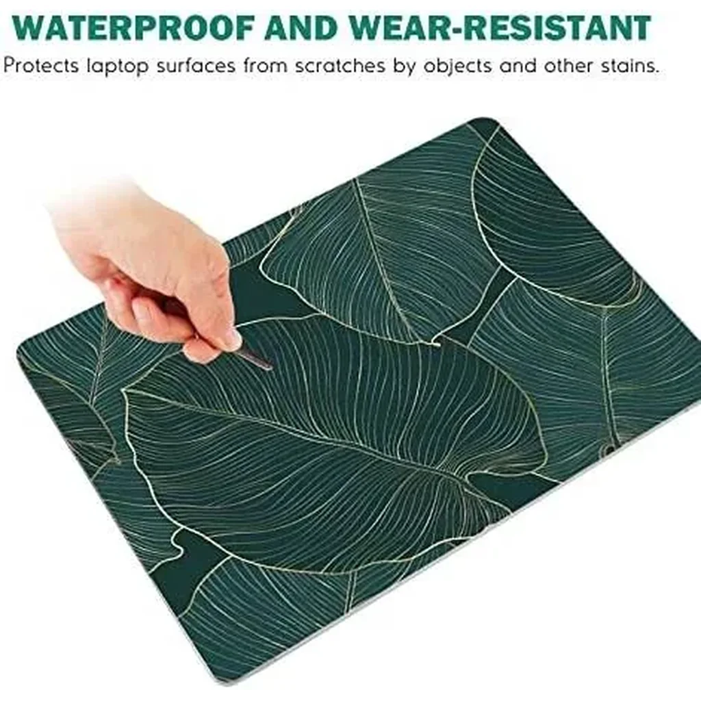 ALAYRA Laptop Skin Sticker Decal, 12" 13" 13.3" 14" 15" 15.4" 15.6 inch Laptop Universal Reusable Vinyl Skin Stickers Cover Art Decal Notebook PC Personalized Protector-Green Leaf 01 - Image 3