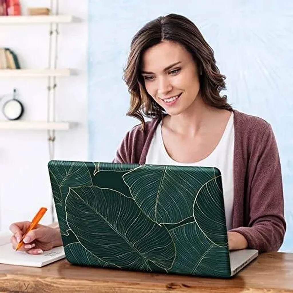 ALAYRA Laptop Skin Sticker Decal, 12" 13" 13.3" 14" 15" 15.4" 15.6 inch Laptop Universal Reusable Vinyl Skin Stickers Cover Art Decal Notebook PC Personalized Protector-Green Leaf 01 - Image 5