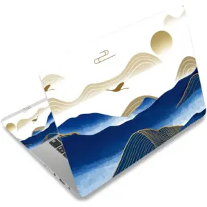 ALAYRA Laptop Skin Sticker Decal, 12" 13" 13.3" 14" 15" 15.4" 15.6 inch Laptop Universal Reusable Vinyl Skin Stickers Cover Art Decal Notebook PC Personalized Protector-Ink Painting 01