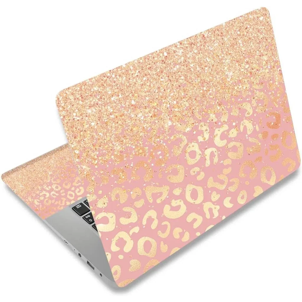 ALAYRA Laptop Skin Sticker Decal, 12" 13" 13.3" 14" 15" 15.4" 15.6 inch Laptop Universal Reusable Vinyl Skin Stickers Cover Art Decal Notebook PC Personalized Protector-Leopard Print 01