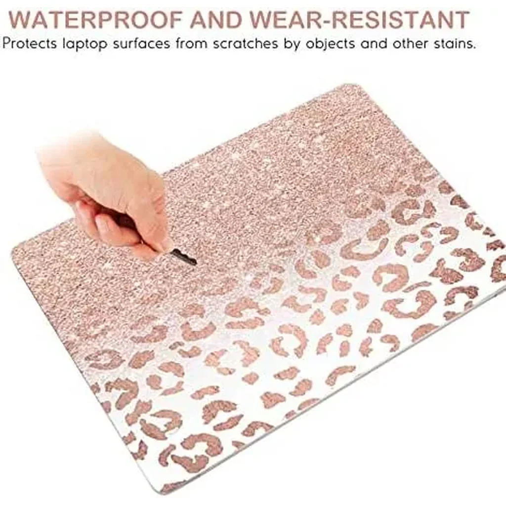 ALAYRA Laptop Skin Sticker Decal, 12" 13" 13.3" 14" 15" 15.4" 15.6 inch Laptop Universal Reusable Vinyl Skin Stickers Cover Art Decal Notebook PC Personalized Protector-Rose Pink Leopard Print 01 - Image 3