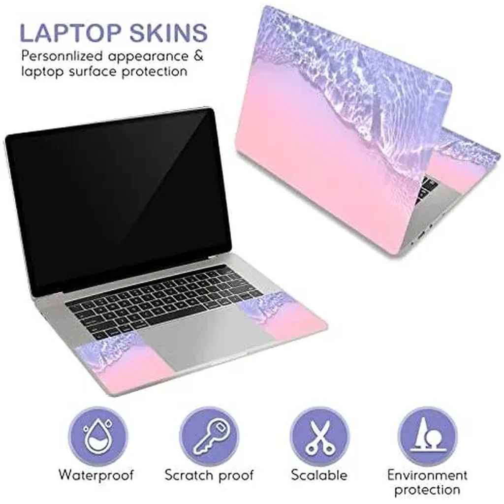 ALAYRA Laptop Skin Sticker Decal, 12" 13" 13.3" 14" 15" 15.4" 15.6 inch Laptop Universal Reusable Vinyl Skin Stickers Cover Art Decal Notebook PC Personalized Protector-Sea of Haze 01 - Image 2
