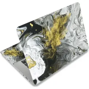 ALAYRA Laptop Skin Sticker Decal, 12" 13" 13.3" 14" 15" 15.4" 15.6 inch Laptop Vinyl Skin Sticker Cover Art Decal Protector Notebook PC Grey Marble 01