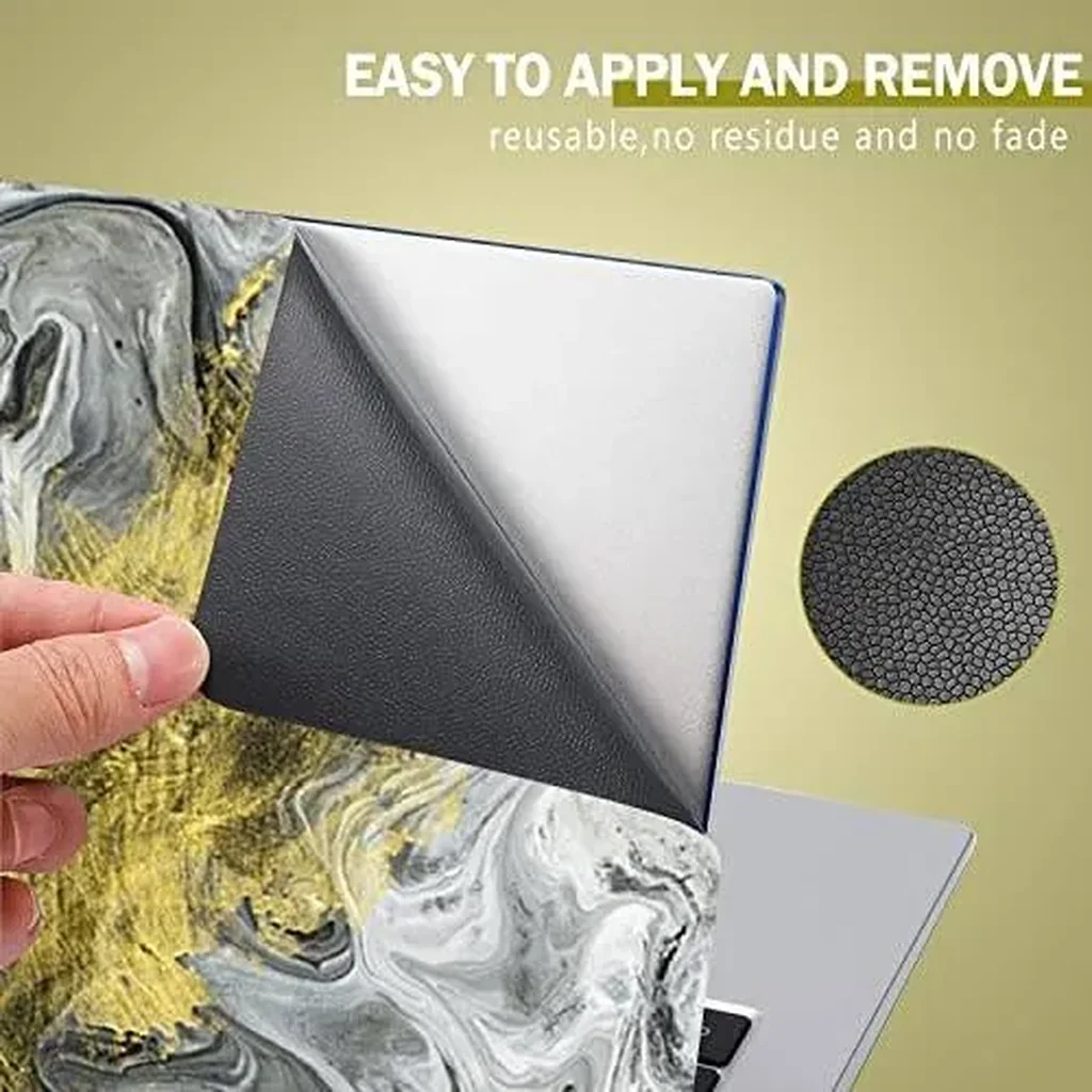 ALAYRA Laptop Skin Sticker Decal, 12" 13" 13.3" 14" 15" 15.4" 15.6 inch Laptop Vinyl Skin Sticker Cover Art Decal Protector Notebook PC Grey Marble 01 - Image 5