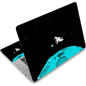 ALAYRA Laptop Skin Sticker Decal, 12" 13" 13.3" 14" 15" 15.4" 15.6 inch Laptop Vinyl Skin Sticker Cover Art Protector Notebook PC (2 Wrist Pad Skin Included), Decor Waterproof Removable, Space Alien 0