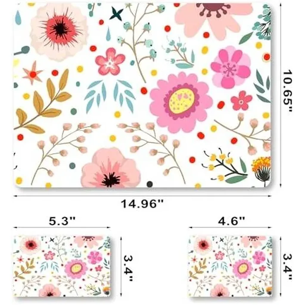 ALAYRA Laptop Skin Sticker Decal, 12" 13" 13.3" 14" 15" 15.4" 15.6 inch Laptop Vinyl Skin Sticker Cover Art Protector Notebook PC (2 Wrist Pad Skins Included), Decorative Waterproof, Flower Plants 01 - Image 6