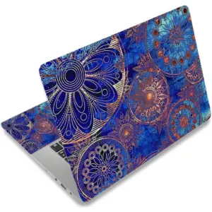 ALAYRA Laptop Skin Sticker Decal, 12" 13" 13.3" 14" 15" 15.4" 15.6 inch Laptop Vinyl Skin Sticker Cover Art Protector Notebook PC (Free 2 Wrist Pad Included), Decorative Waterproof Removable, Blue Man