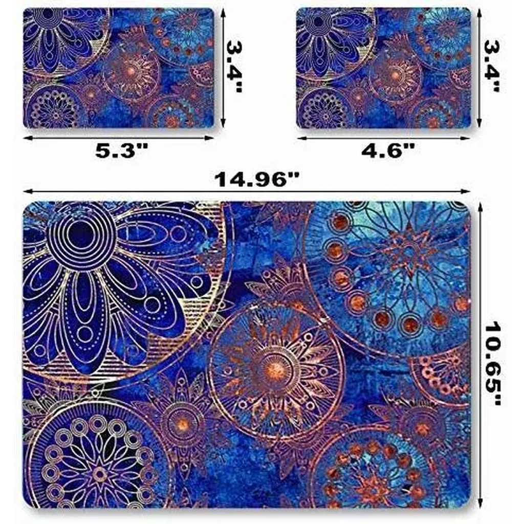 ALAYRA Laptop Skin Sticker Decal, 12" 13" 13.3" 14" 15" 15.4" 15.6 inch Laptop Vinyl Skin Sticker Cover Art Protector Notebook PC (Free 2 Wrist Pad Included), Decorative Waterproof Removable, Blue Man - Image 6