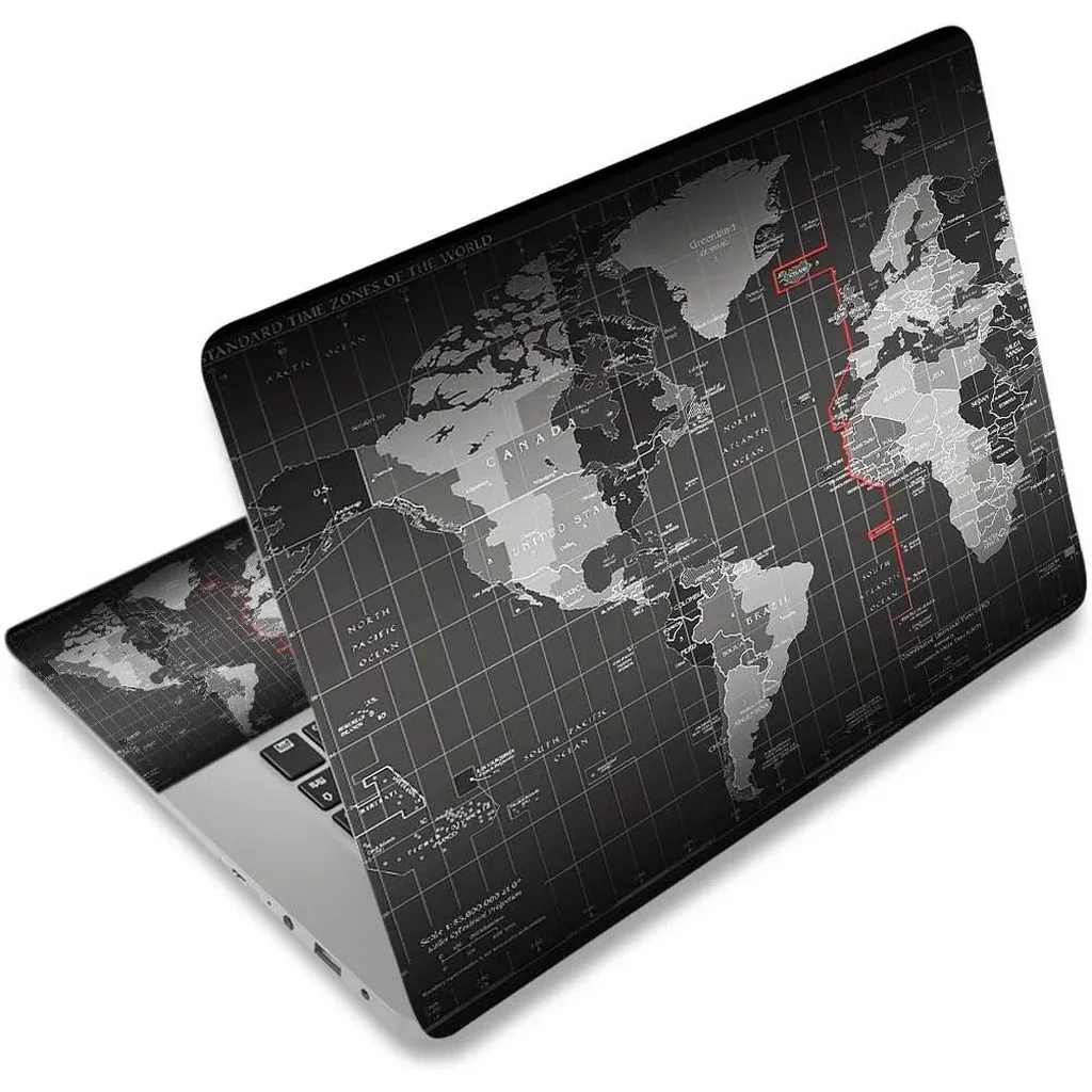 ALAYRA Laptop Skin Sticker Decal, 12" 13" 13.3" 14" 15" 15.4" 15.6 inch Laptop Vinyl Skin Sticker Cover Art Protector Notebook PC (Free 2 Wrist Pad Included), Decorative Waterproof Removable, Cool Wor