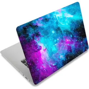 ALAYRA Laptop Skin Sticker Decal, 12" 13" 13.3" 14" 15" 15.4" 15.6 inch Laptop Vinyl Skin Sticker Cover Art Protector Notebook PC (Free 2 Wrist Pad Included), Decorative Waterproof Removable, Galaxy 0