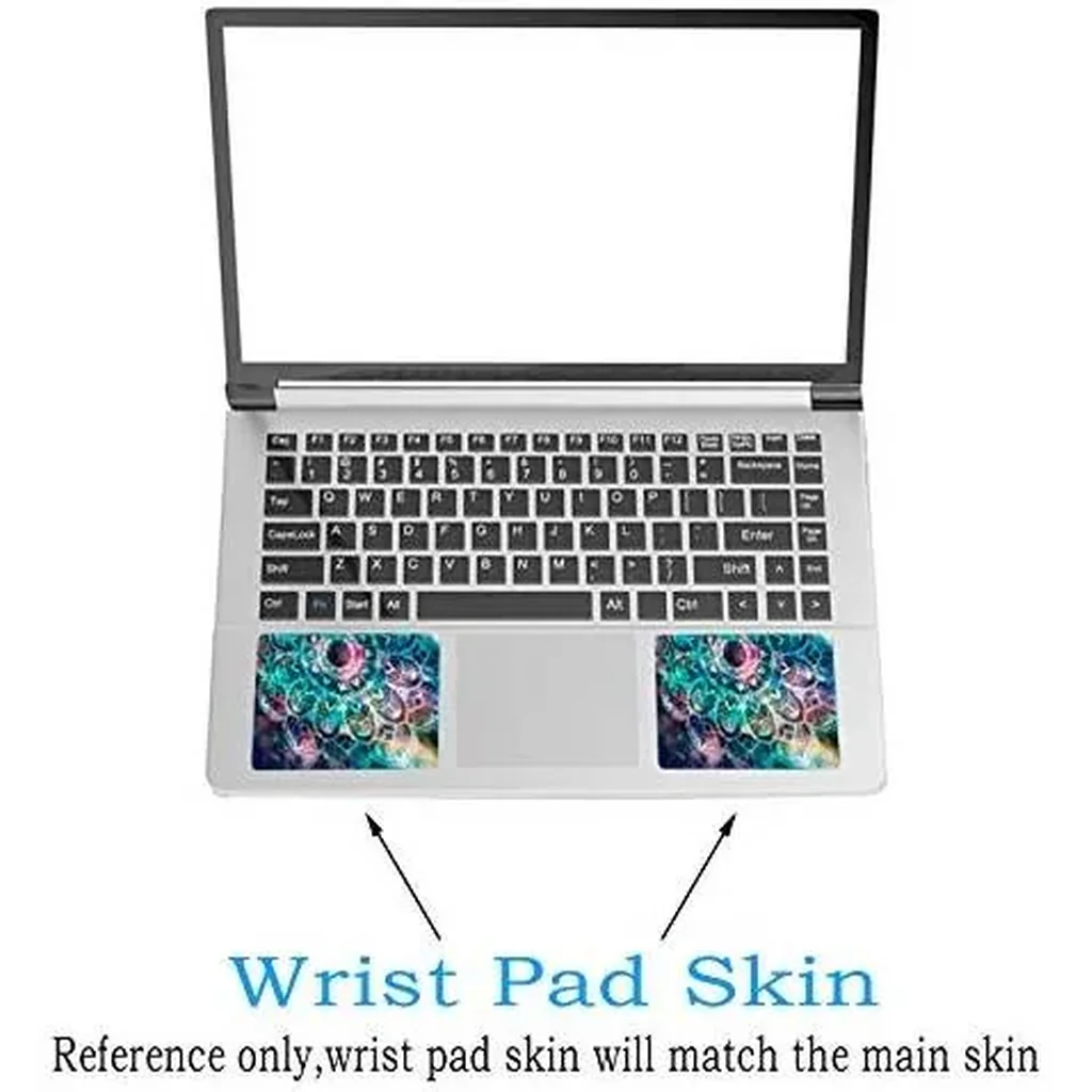 ALAYRA Laptop Skin Sticker Decal, 12" 13" 13.3" 14" 15" 15.4" 15.6 inch Laptop Vinyl Skin Sticker Cover Art Protector Notebook PC (Free 2 Wrist Pad Included), Decorative Waterproof Removable, Nice Man - Image 3