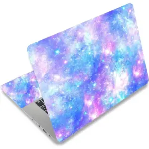 ALAYRA Laptop Skin Sticker Decal, 12" 13" 13.3" 14" 15" 15.4" 15.6 inch Laptop Vinyl Skin Sticker Cover Art Protector Notebook PC (Free 2 Wrist Pad), Decorative Waterproof Removable, Romantic Starry N