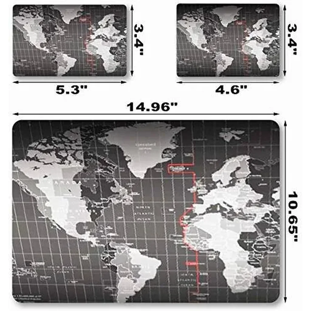 ALAYRA Laptop Skin Sticker Decal, 12" 13" 13.3" 14" 15" 15.4" 15.6 inch Laptop Vinyl Skin Sticker Cover Art Protector Notebook PC, Decorative Waterproof Removable, Cool World Map 01 - Image 6