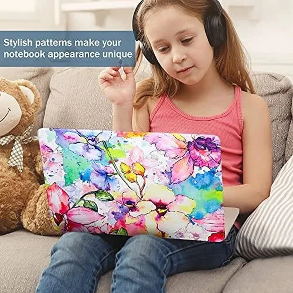 ALAYRA Laptop Skin Sticker Decal, 12" 13" 13.3" 14" 15" 15.4" 15.6 inch Notebook Vinyl Skin Sticker Cover Art Decal Protector Notebook PC Flowers 01 - Image 2