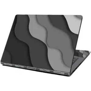 ALAYRA Laptop Skin Sticker Decal, 12" 13" 13.3" 14" 15" 15.4" 15.6 inch Personalized Laptop Vinyl Skin Sticker Cover Art Decal Universal Protector Notebook PC Cover Case (Black Fluid) 01