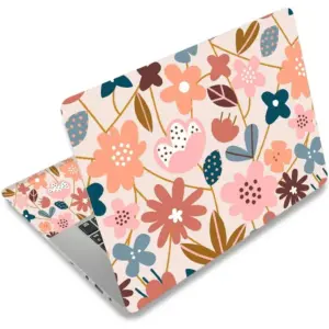 ALAYRA Laptop Skin Sticker Decal, 12" 13" 13.3" 14" 15" 15.4" 15.6 inch Personalized Laptop Vinyl Skin Sticker Cover Art Decal Universal Protector Notebook PC Cover Case (Colorful Flowers 1) 01