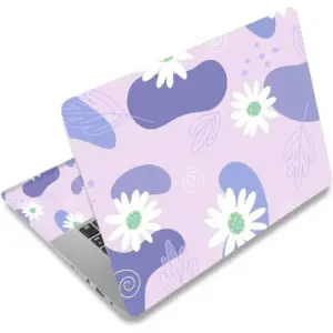 ALAYRA Laptop Skin Sticker Decal, 12" 13" 13.3" 14" 15" 15.4" 15.6 inch Personalized Laptop Vinyl Skin Sticker Cover Art Decal Universal Protector Notebook PC Cover Case (Daisy) 01