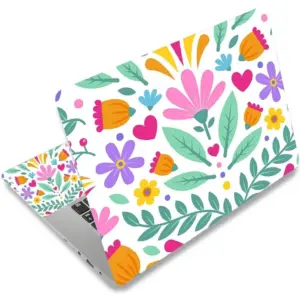 ALAYRA Laptop Skin Sticker Decal, 12" 13" 13.3" 14" 15" 15.4" 15.6 inch Personalized Laptop Vinyl Skin Sticker Cover Art Decal Universal Protector Notebook PC Cover Case (Nice Floret) 01