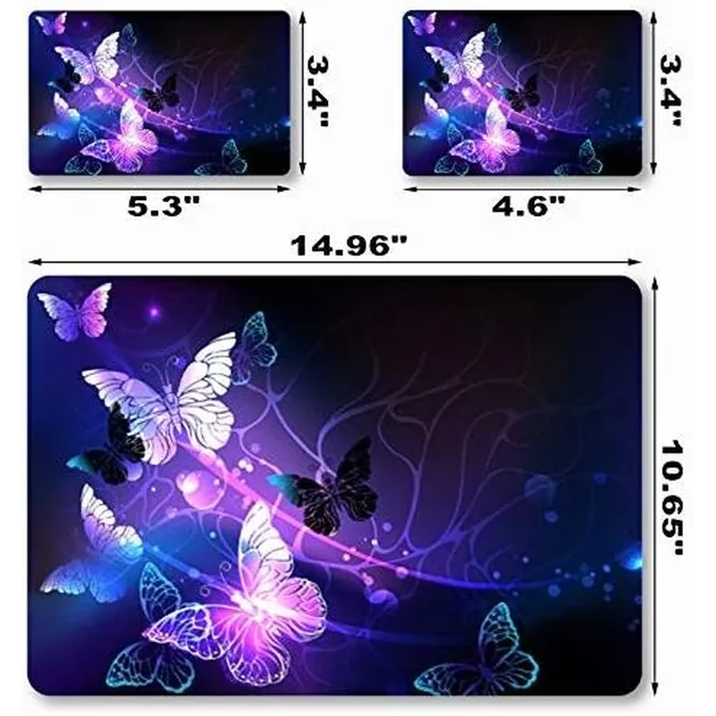 ALAYRA Laptop Skin Sticker Decal, 12" 13" 13.3" 14" 15" 15.4" 15.6 inch Vinyl Cover Art Protector Notebook PC (Free 2 Wrist Pad Included), Decorative Waterproof Removable, Butterflies 01 - Image 6