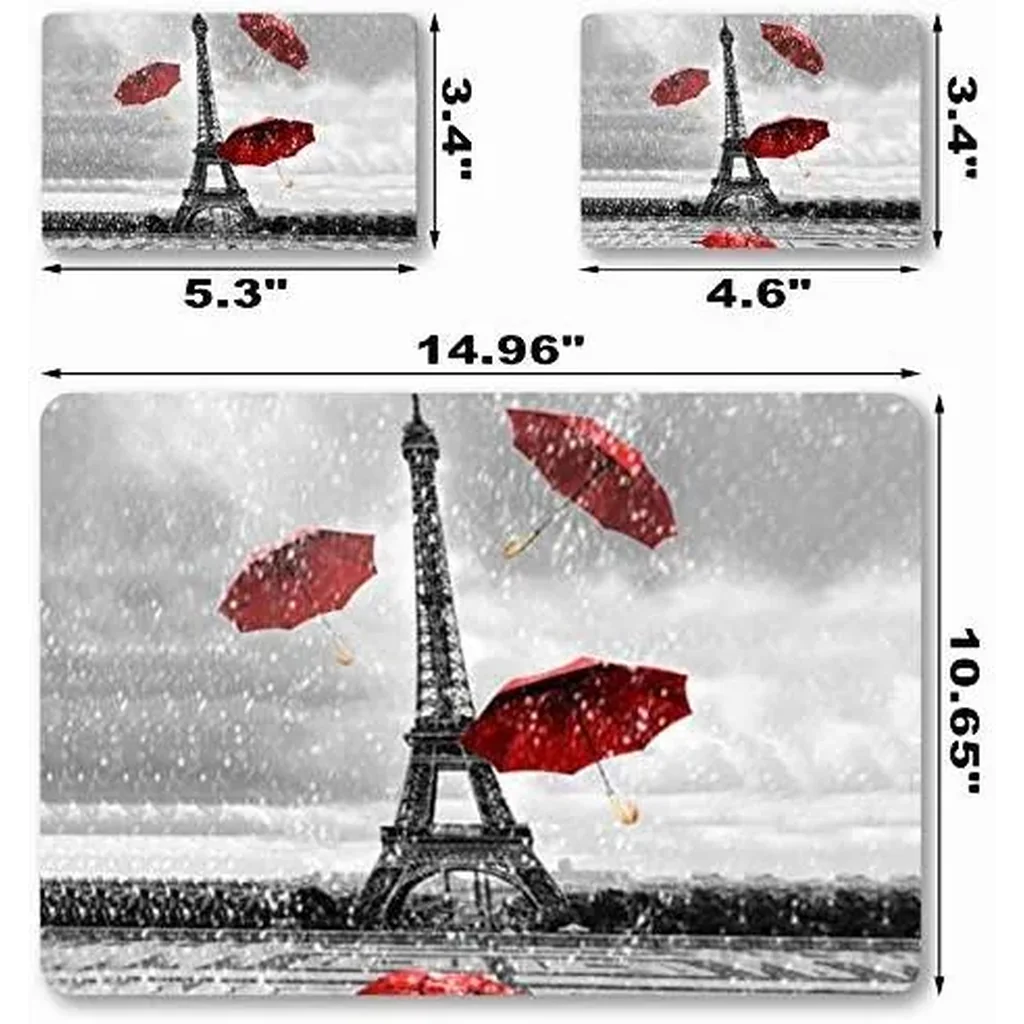 ALAYRA Laptop Skin Sticker Decal, 12" 13" 13.3" 14" 15" 15.4" 15.6 inch Vinyl Cover Art Protector Notebook PC (Free 2 Wrist Pad Included), Decorative Waterproof Removable, Eiffel Tower 01 - Image 6