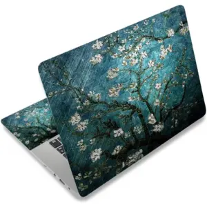 ALAYRA Laptop Skin Sticker Decal, 12" 13" 13.3" 14" 15" 15.4" 15.6 inch Vinyl Cover Art Protector Notebook PC (Free 2 Wrist Pad Included), Decorative Waterproof Removable, Van Gogh Painting 01