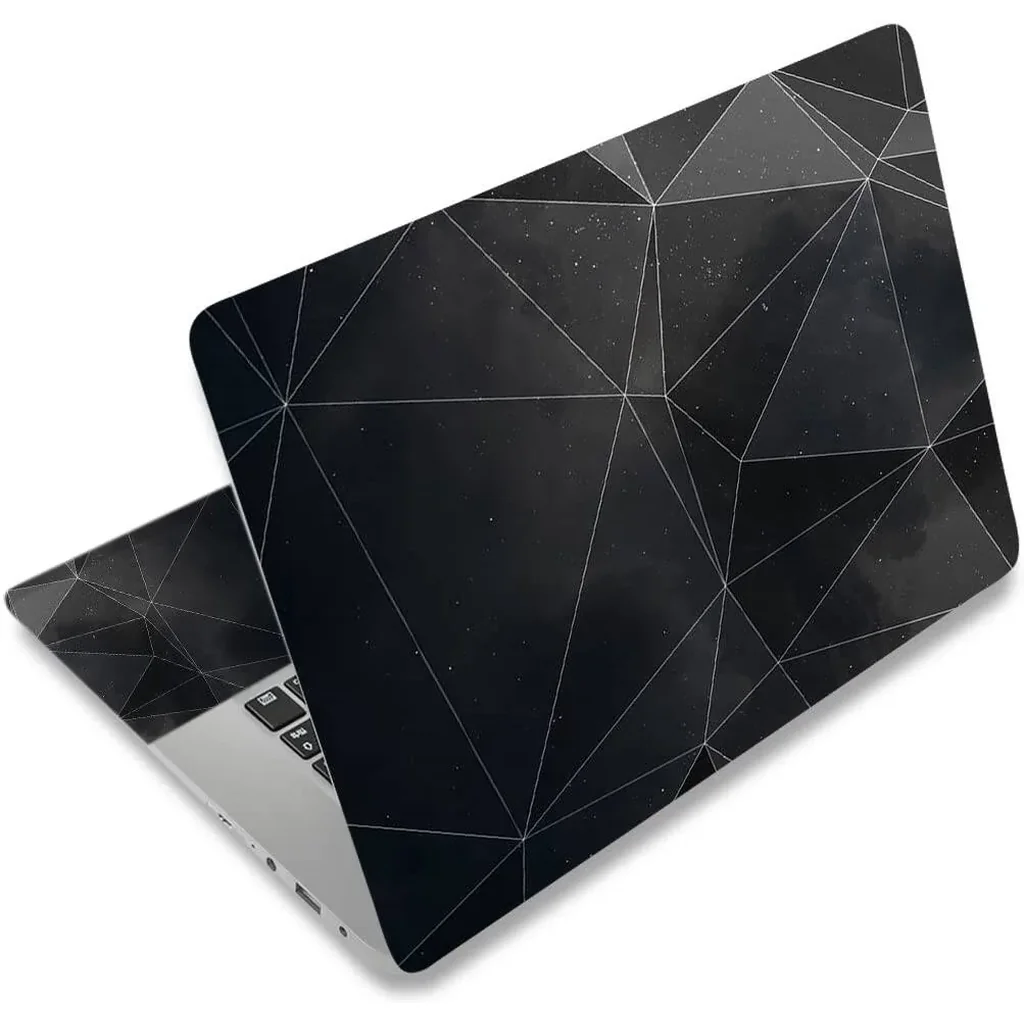 ALAYRA Laptop Skin Sticker Decal, 12" 13" 13.3" 14" 15" 15.4" 15.6" Laptop Skin Sticker Protector Cover for Toshiba Hp Samsung Dell Apple Acer Leonovo Sony Asus Laptop Notebook (Black Triangle) 01 - Image 3