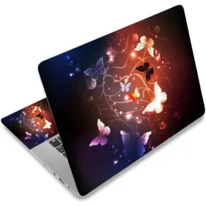 ALAYRA Laptop Skin Sticker Decal, 12" 13" 13.3" 14" 15" 15.4" 15.6" Laptop Skin Sticker Protector Cover for Toshiba Hp Samsung Dell Apple Acer Leonovo Sony Asus Laptop Notebook (Butterflies) 01
