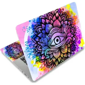 ALAYRA Laptop Skin Sticker Decal, 12" 13" 13.3" 14" 15" 15.4" 15.6" Laptop Skin Sticker Protector Cover for Toshiba Hp Samsung Dell Apple Acer Leonovo Sony Asus Laptop Notebook (Colorful Eye) 01