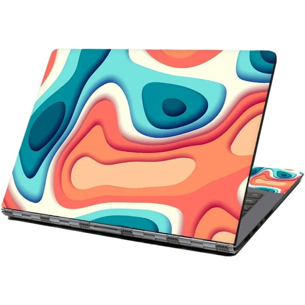 ALAYRA Laptop Skin Sticker Decal, 12" 13" 13.3" 14" 15" 15.4" 15.6" Laptop Skin Sticker Protector Cover for Toshiba Hp Samsung Dell Apple Acer Leonovo Sony Asus Laptop Notebook (Colorful Fluids) 01 - Image 3
