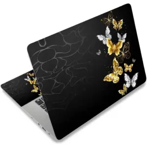 ALAYRA Laptop Skin Sticker Decal, 12" 13" 13.3" 14" 15" 15.4" 15.6" Laptop Skin Sticker Protector Cover for Toshiba Hp Samsung Dell Apple Acer Leonovo Sony Asus Laptop Notebook (Cool Butterflies) 01
