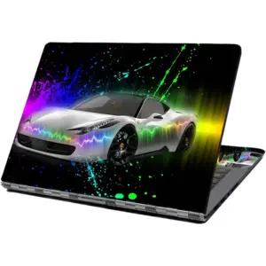 ALAYRA Laptop Skin Sticker Decal, 12" 13" 13.3" 14" 15" 15.4" 15.6" Laptop Skin Sticker Protector Cover for Toshiba Hp Samsung Dell Apple Acer Leonovo Sony Asus Laptop Notebook (Cool Car) 01