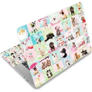 ALAYRA Laptop Skin Sticker Decal, 12" 13" 13.3" 14" 15" 15.4" 15.6" Laptop Skin Sticker Protector Cover for Toshiba Hp Samsung Dell Apple Acer Leonovo Sony Asus Laptop Notebook (Cute Animal) 01