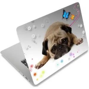 ALAYRA Laptop Skin Sticker Decal, 12" 13" 13.3" 14" 15" 15.4" 15.6" Laptop Skin Sticker Protector Cover for Toshiba Hp Samsung Dell Apple Acer Leonovo Sony Asus Laptop Notebook (Cute Puppy) 01