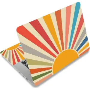 ALAYRA Laptop Skin Sticker Decal, 12" 13" 13.3" 14" 15" 15.4" 15.6" Laptop Skin Sticker Protector Cover for Toshiba Hp Samsung Dell Apple Acer Leonovo Sony Asus Laptop Notebook (Multicolored Sun) 01