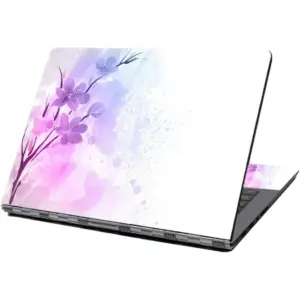 ALAYRA Laptop Skin Sticker Decal, 12" 13" 13.3" 14" 15" 15.4" 15.6" Laptop Skin Sticker Protector Cover for Toshiba Hp Samsung Dell Apple Acer Leonovo Sony Asus Laptop Notebook (Purple Flower) 01